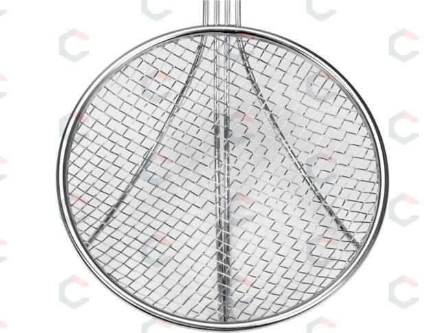 Stambaus tinklelio kiaurasamtis-sietas | 155 mm | 18/8 plienas (YG-00602) 1 Stambaus tinklelio kiaurasamtis-sietas | 155 mm | 18/8 plienas (YG-00602) 1