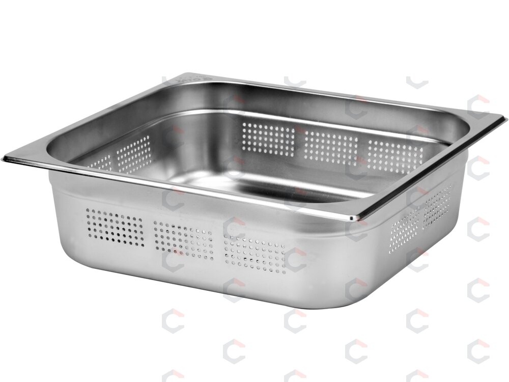 Perforuotas gastronominis indas GN 2/3 | 354 × 325 × 100 mm | nerūdijantis plienas | 9,0 l (YG-00361) Perforuotas gastronominis indas GN 2/3 | 354 × 325 × 100 mm | nerūdijantis plienas | 9,0 l (YG-00361)