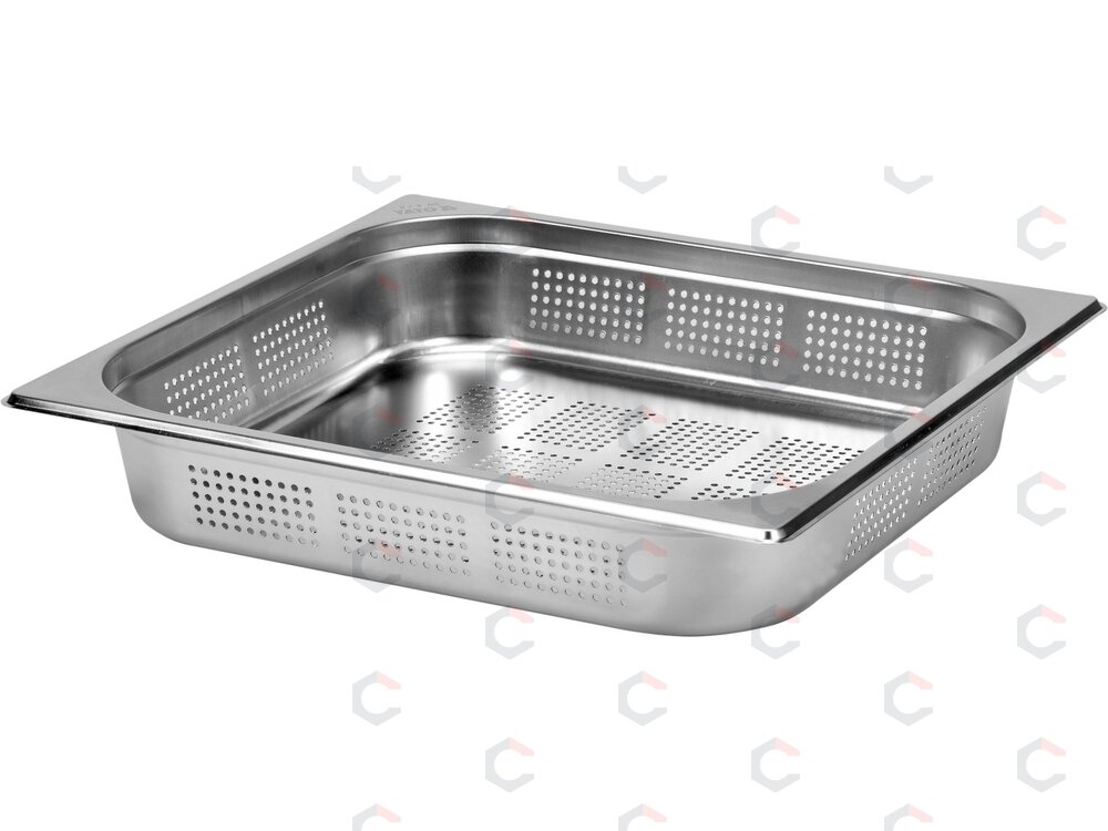 Perforuotas gastronominis indas GN 2/3 | 354 × 325 × 65 mm | nerūdijantis plienas | 5,3 l (YG-00360) Perforuotas gastronominis indas GN 2/3 | 354 × 325 × 65 mm | nerūdijantis plienas | 5,3 l (YG-00360)