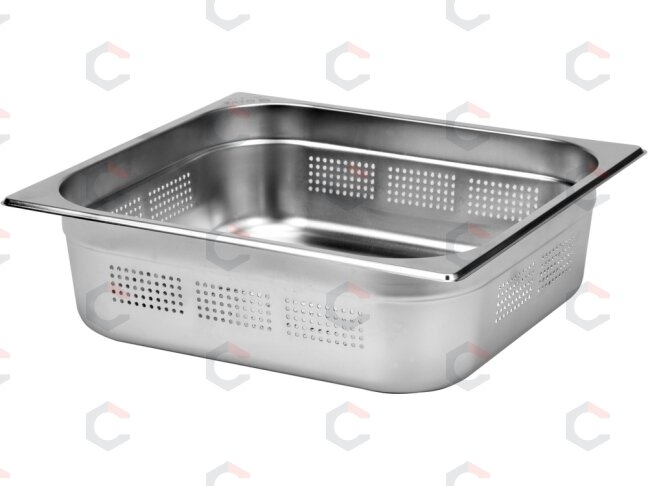 Perforuotas gastronominis indas GN 2/3 | 354 × 325 × 100 mm | nerūdijantis plienas | 9,0 l (YG-00361) Perforuotas gastronominis indas GN 2/3 | 354 × 325 × 100 mm | nerūdijantis plienas | 9,0 l (YG-00361)