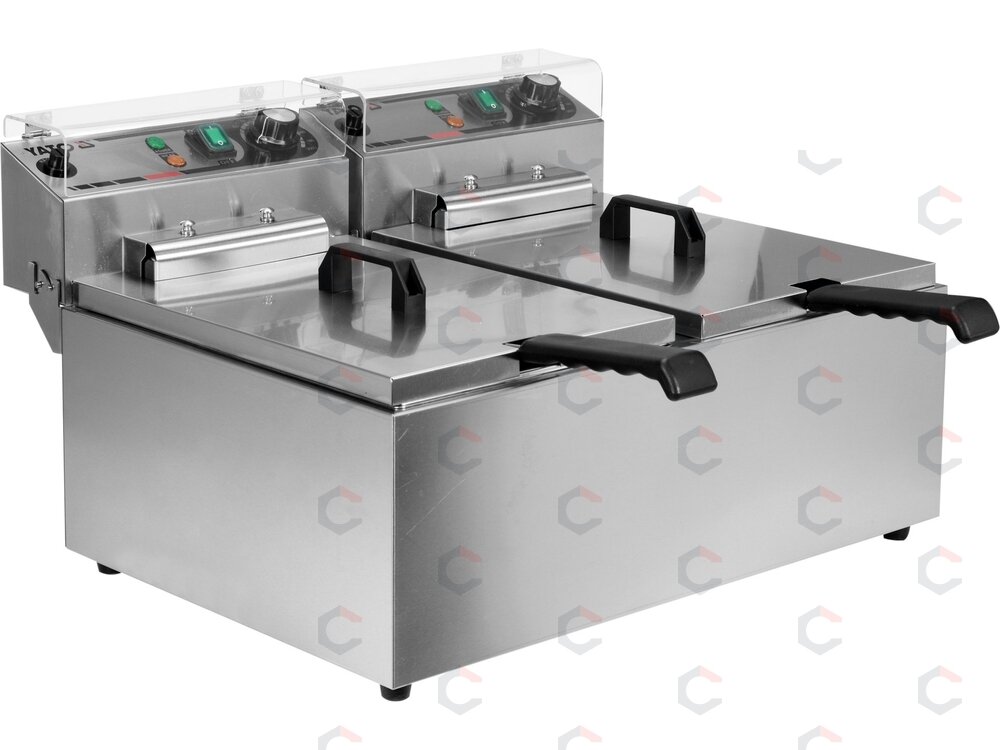 Elektrinė gruzdintuvė 2 kamerų | 2 × 11,5 l (YG-04624)