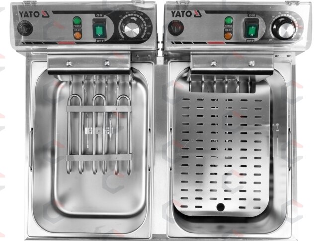 Elektrinė gruzdintuvė 2 kamerų | 2 × 11,5 l (YG-04624) 3 Elektrinė gruzdintuvė 2 kamerų | 2 × 11,5 l (YG-04624) 3