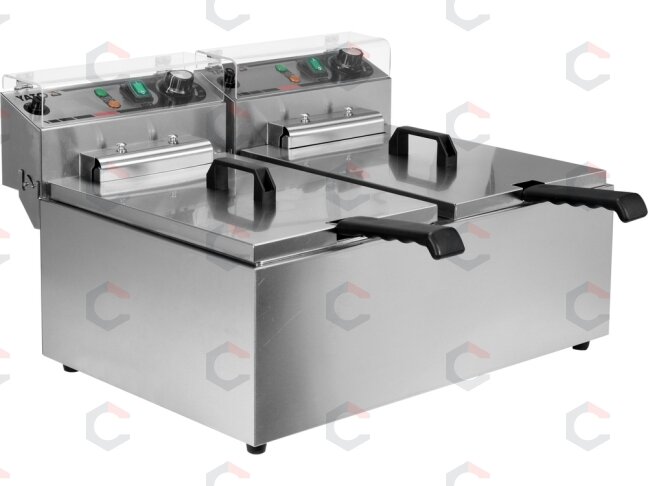 Elektrinė gruzdintuvė 2 kamerų | 2 × 11,5 l (YG-04624)