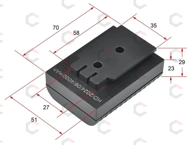 4D serijos savaime išsilyginančio lazerio baterija | YT-30417 4000Mah (YT-30418)