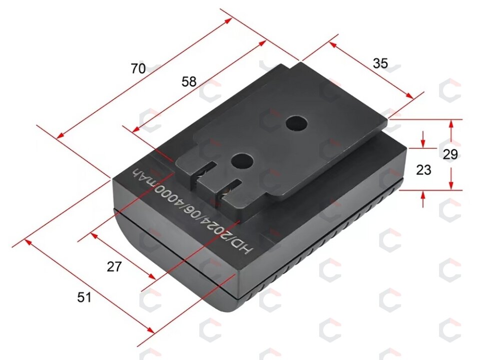 4D serijos savaime išsilyginančio lazerio baterija | YT-30417 4000Mah (YT-30418)