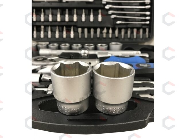 Galvučių ir raktų rinkinys | 1/4" + 1/2" | 94 vnt. (BS0094) 2 Galvučių ir raktų rinkinys | 1/4" + 1/2" | 94 vnt. (BS0094) 2