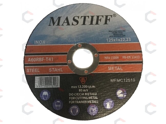 Pjovimo diskas metalui | 125x1.0x22,23 (A60TBF-10) Pjovimo diskas metalui | 125x1.0x22,23 (A60TBF-10)