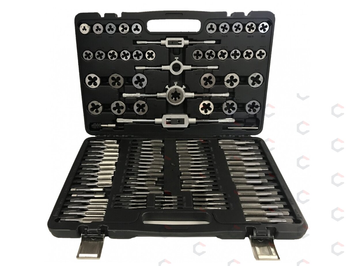 Sriegiklių ir sriegpjovių komplektas | M2–M18 | 110 vnt. (1900WW) 3 Sriegiklių ir sriegpjovių komplektas | M2–M18 | 110 vnt. (1900WW) 3