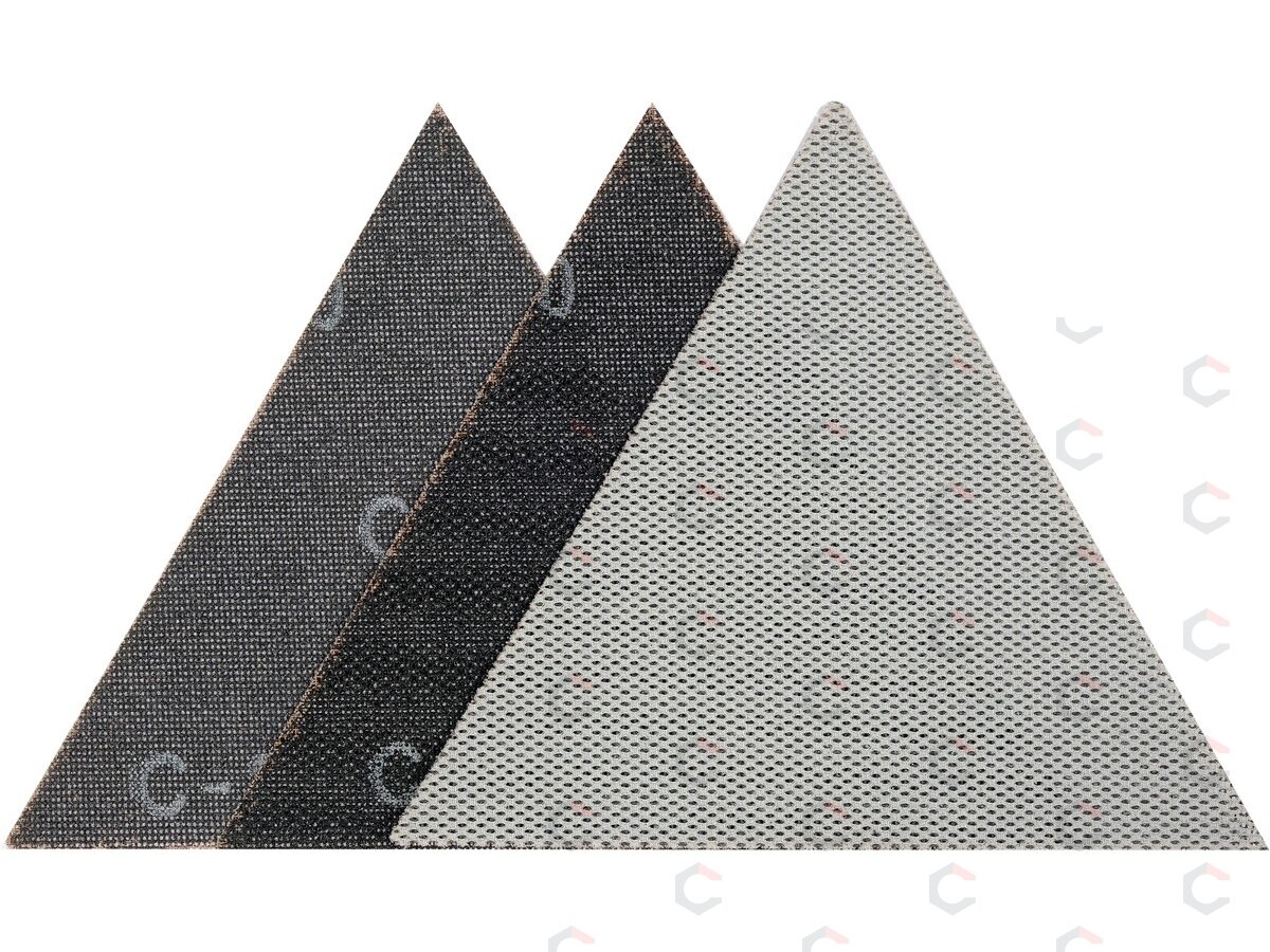 Abrazyvinis tinklelis | delta | su velcro | 280 mm | 3 vnt. | P180 (YT-846153)