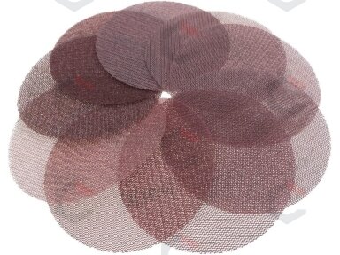 Abrazyvinio tinklelio šlifavimo diskai | P80 - P600 | 125 mm | 30 vnt. (MSD30) Abrazyvinio tinklelio šlifavimo diskai | P80 - P600 | 125 mm | 30 vnt. (MSD30)