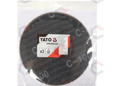 Abrazyvinis tinklinis diskas su Velcro | P100 | 225 mm | 3 vnt. (YT-845823) Abrazyvinis tinklinis diskas su Velcro | P100 | 225 mm | 3 vnt. (YT-845823)
