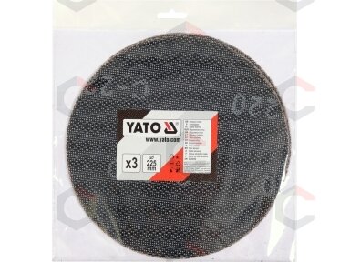 Abrazyvinis tinklinis diskas su Velcro | P220 | 225 mm | 3 vnt. (YT-845863) Abrazyvinis tinklinis diskas su Velcro | P220 | 225 mm | 3 vnt. (YT-845863)