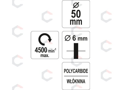 Abrazyvinis šlifavimo diskas | juodas | Ø 50 mm (YT-47800) 3 Abrazyvinis šlifavimo diskas | juodas | Ø 50 mm (YT-47800) 3