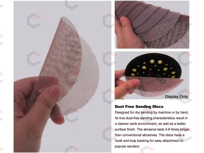 Abrazyvinio tinklelio šlifavimo diskai | P80 - P600 | 125 mm | 30 vnt. (MSD30) 1 Abrazyvinio tinklelio šlifavimo diskai | P80 - P600 | 125 mm | 30 vnt. (MSD30) 1