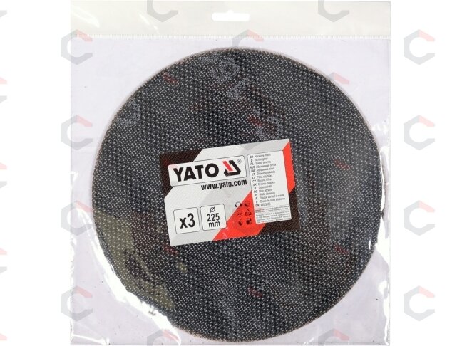 Abrazyvinis tinklinis diskas su Velcro | P150 | 225 mm | 3 vnt. (YT-845843) 1