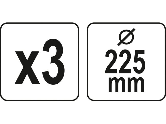 Abrazyvinis tinklinis diskas su Velcro | P180 | 225 mm | 3 vnt. (YT-845853) 2 Abrazyvinis tinklinis diskas su Velcro | P180 | 225 mm | 3 vnt. (YT-845853) 2
