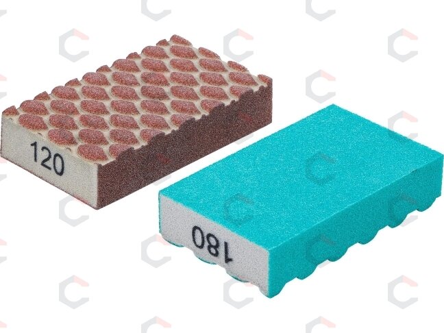 Abrazyvinių kempinių rinkinys | K 120, 180 | 2 vnt. (80812) 2 Abrazyvinių kempinių rinkinys | K 120, 180 | 2 vnt. (80812) 2