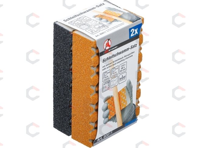 Abrazyvinių kempinių rinkinys | K 60, 80 | 2 vnt. (80811) 4