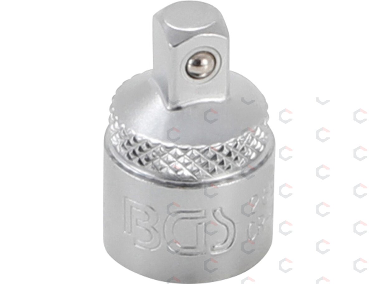 Adapteris galvutėms | vidinis kvadratas 10 mm (3/8") - išorinis kvadratas 6,3 mm (1/4") (269) Adapteris galvutėms | vidinis kvadratas 10 mm (3/8") - išorinis kvadratas 6,3 mm (1/4") (269)
