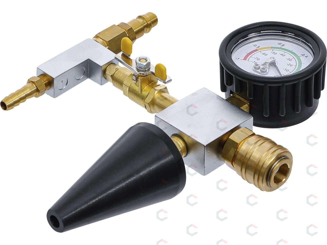 Adapteris aušinimo sistemai su manometru iš rinkinio BGS 1773 (1773-3) Adapteris aušinimo sistemai su manometru iš rinkinio BGS 1773 (1773-3)