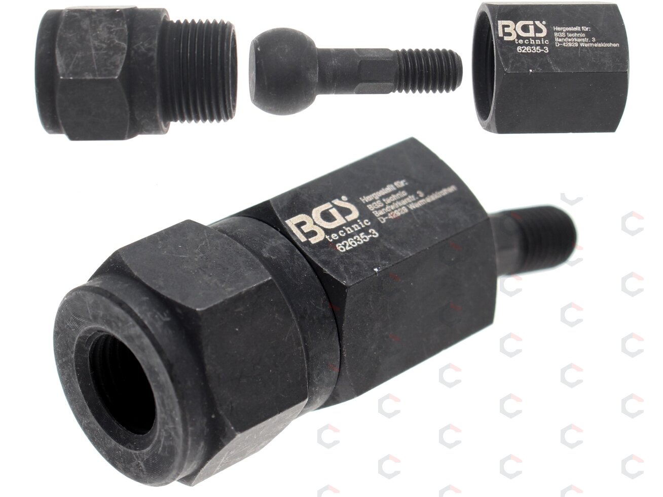 Adapteris dyz. purkštukų iškalimui | iš BGS 62635 | M10 x M14 (62635-3) 3 Adapteris dyz. purkštukų iškalimui | iš BGS 62635 | M10 x M14 (62635-3) 3