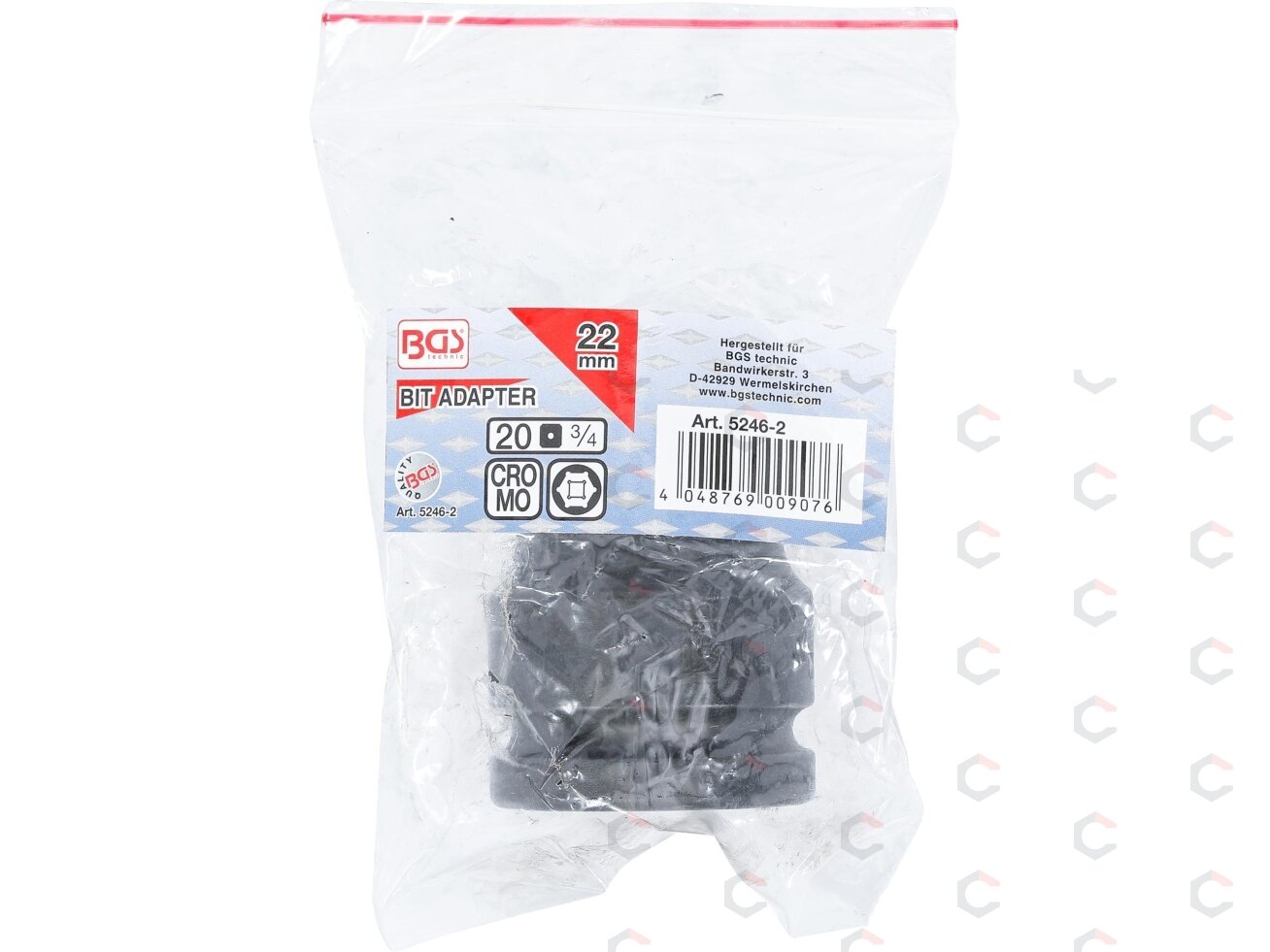Adapteris | iš BGS 5246 | 20 mm (3/4") vidinis šešiakampis 22 mm (5246-2) 2 Adapteris | iš BGS 5246 | 20 mm (3/4") vidinis šešiakampis 22 mm (5246-2) 2