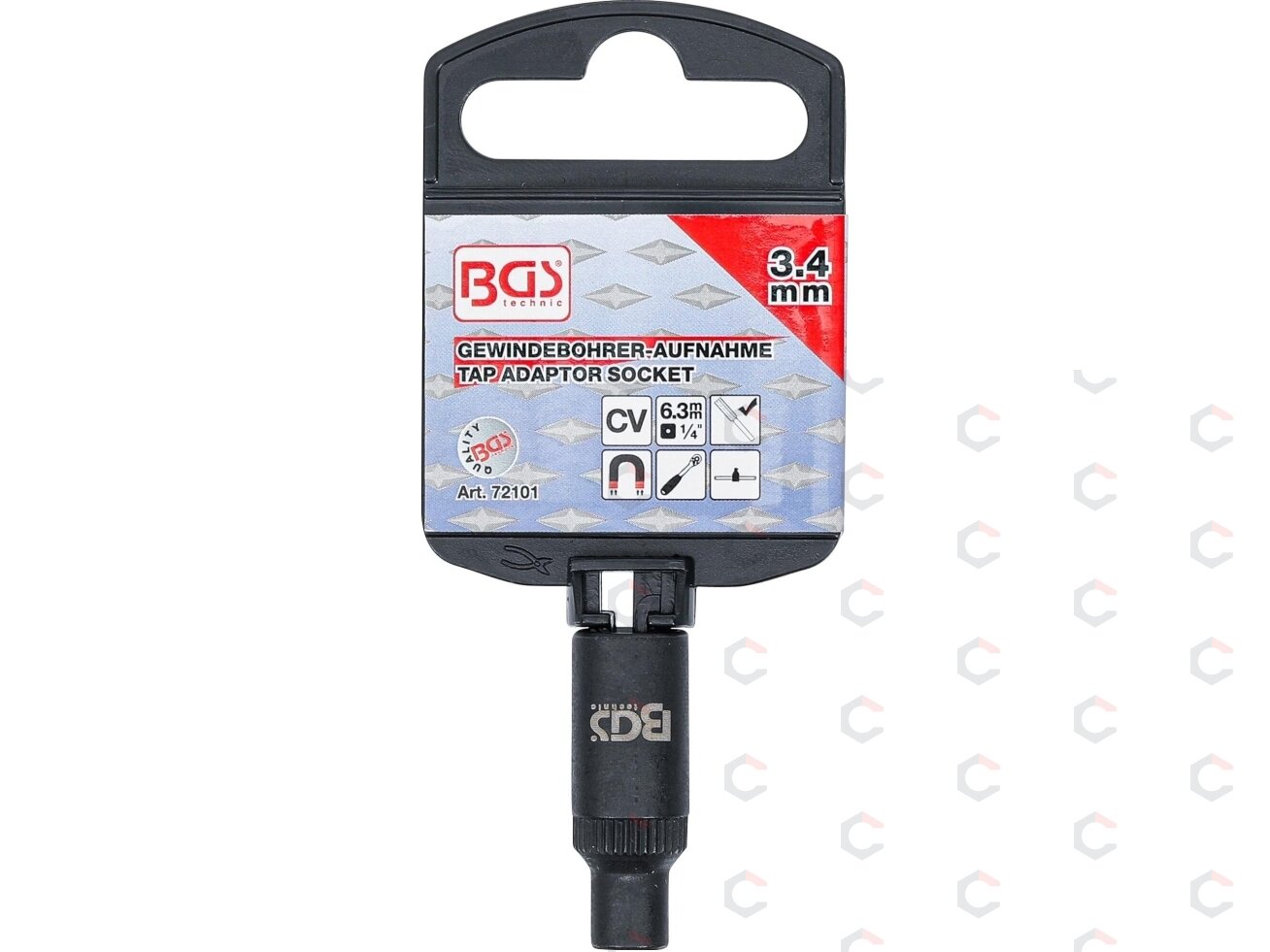 Adapteris sriegikliams | 6.3 mm (1/4") | 3.4 mm (72101) 2