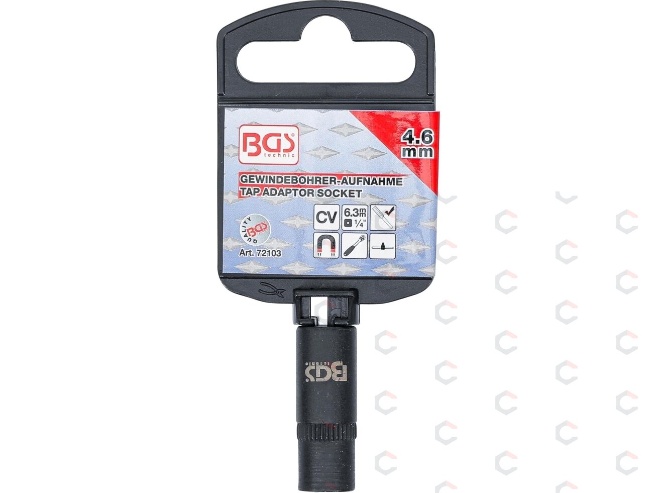 Adapteris sriegikliams | 6.3 mm (1/4") | 4.6 mm (72103) 2