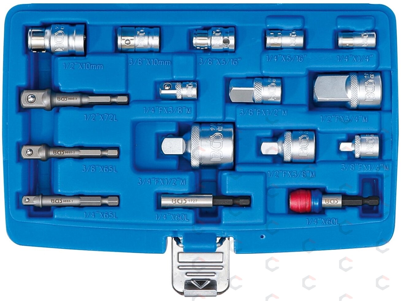 Adapterių galvutėms / adapterių antgaliams rinkinys | 16 vnt. (6779) 1