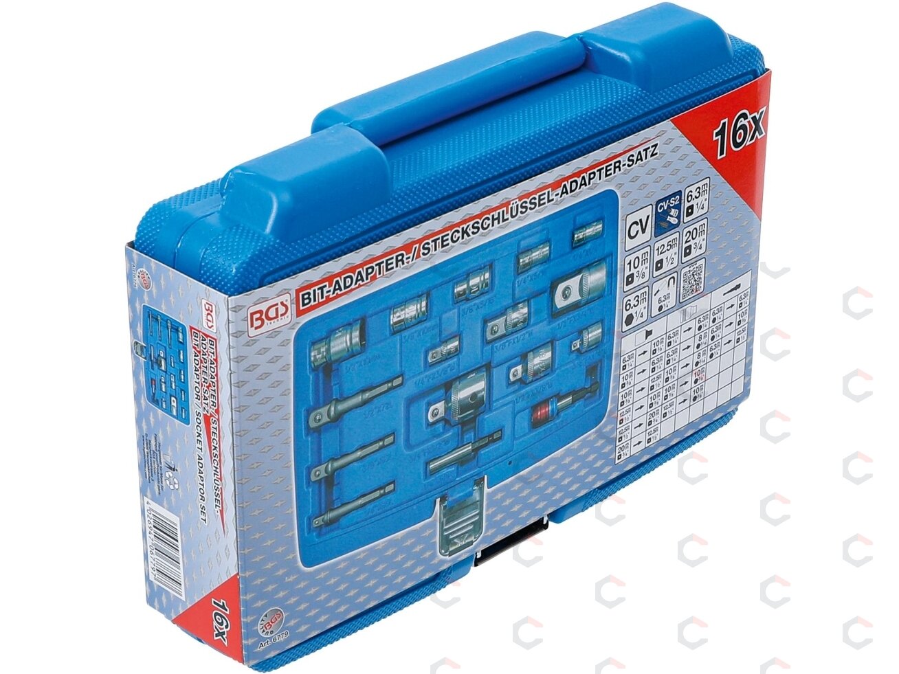 Adapterių galvutėms / adapterių antgaliams rinkinys | 16 vnt. (6779) 2