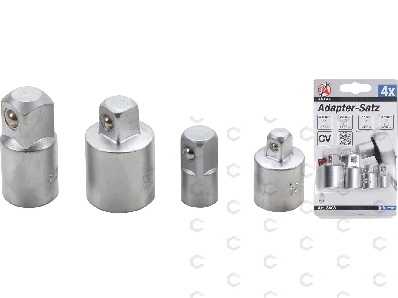 Adapterių rinkinys | 4 vnt. (8808) 3 Adapterių rinkinys | 4 vnt. (8808) 3