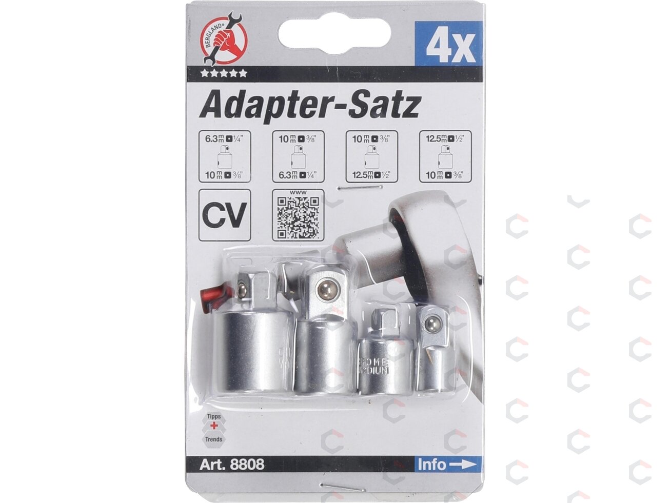 Adapterių rinkinys | 4 vnt. (8808) 5 Adapterių rinkinys | 4 vnt. (8808) 5