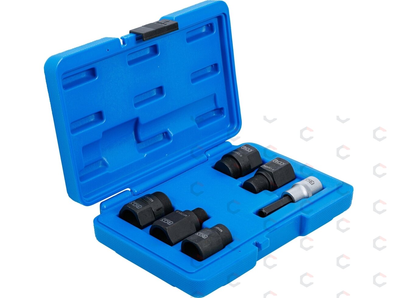 Adapterių rinkinys purkštukų ištraukimui | Common Rail | 6 vnt. (7771) 1 Adapterių rinkinys purkštukų ištraukimui | Common Rail | 6 vnt. (7771) 1