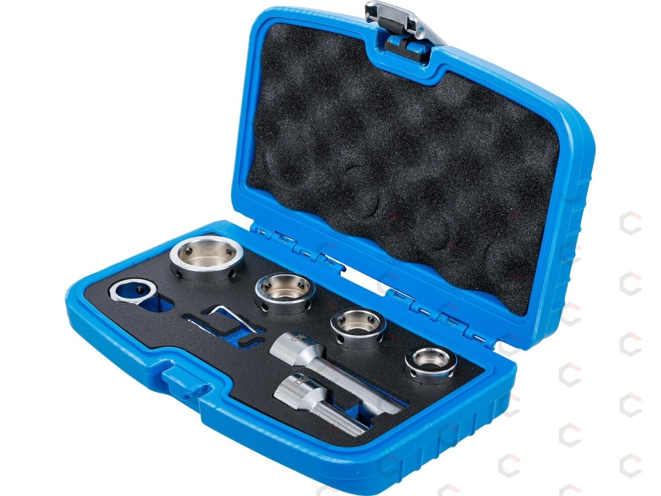 Sriegpjovių adapterių rinkinys ratų smeigėms | M3–M14 | 3/8" | 7 vnt. | BGS (70115) Sriegpjovių adapterių rinkinys ratų smeigėms | M3–M14 | 3/8" | 7 vnt. | BGS (70115)