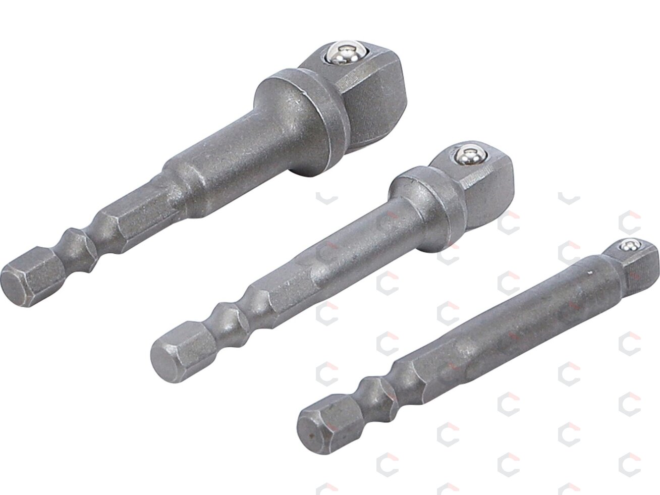 Adapterių rinkinys su šarnyrais | 6.3 mm (1/4") | 3 vnt. (9162) 1