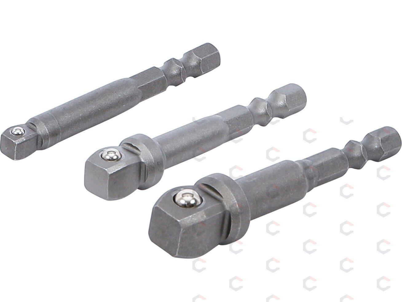 Adapterių rinkinys su šarnyrais | 6.3 mm (1/4") | 3 vnt. (9162) Adapterių rinkinys su šarnyrais | 6.3 mm (1/4") | 3 vnt. (9162)