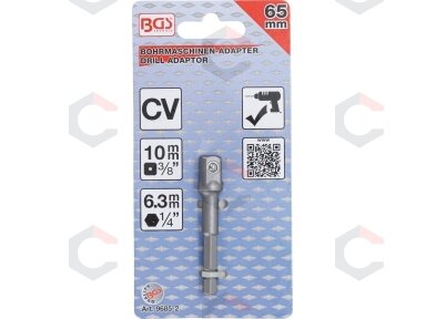 Adapteris | 6,3 mm (1/4") / 10 mm (3/8") (9685-2) Adapteris | 6,3 mm (1/4") / 10 mm (3/8") (9685-2)