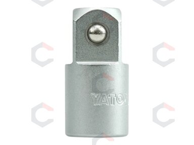 Adapteris galvutėms Cr-V, 1/2"(F) x 3/4" (M) (YT-1258) Adapteris galvutėms Cr-V, 1/2"(F) x 3/4" (M) (YT-1258)