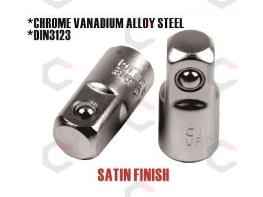Adapteris galvutėms Cr-V, 1/4"(F) x 3/8" (M) (VG-14F38MS)