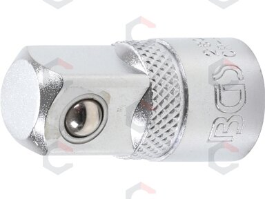 Adapteris galvutėms | vidinis kvadratas 10 mm (3/8") - išorinis kvadratas 12,5 mm (1/2") (280) Adapteris galvutėms | vidinis kvadratas 10 mm (3/8") - išorinis kvadratas 12,5 mm (1/2") (280)