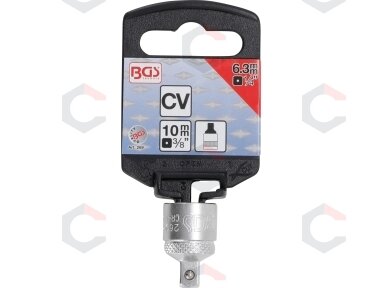 Adapteris galvutėms | vidinis kvadratas 10 mm (3/8") - išorinis kvadratas 6,3 mm (1/4") (269) Adapteris galvutėms | vidinis kvadratas 10 mm (3/8") - išorinis kvadratas 6,3 mm (1/4") (269)