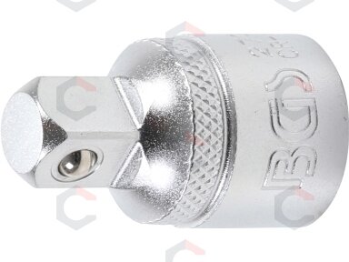 Adapteris galvutėms | vidinis kvadratas 12,5 mm (1/2") - išorinis kvadratas 10 mm (3/8") (270) Adapteris galvutėms | vidinis kvadratas 12,5 mm (1/2") - išorinis kvadratas 10 mm (3/8") (270)