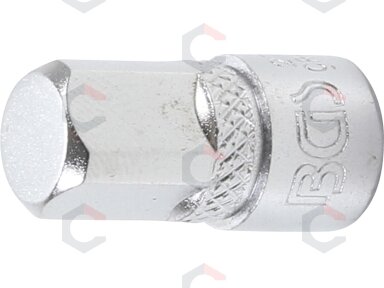 Adapteris galvutėms | vidinis kvadratas 6,3 mm (1/4") - išorinis kvadratas 10 mm (3/8") (271) Adapteris galvutėms | vidinis kvadratas 6,3 mm (1/4") - išorinis kvadratas 10 mm (3/8") (271)
