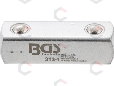 Adapteris | išorinis kvadratas 12,5 mm (1/2") | BGS 312 (313-1) Adapteris | išorinis kvadratas 12,5 mm (1/2") | BGS 312 (313-1)