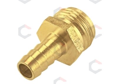 Adapteris žarnai su išoriniu sriegiu | 1/2" - 8 mm (AET12-8) Adapteris žarnai su išoriniu sriegiu | 1/2" - 8 mm (AET12-8)
