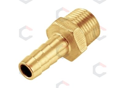 Adapteris žarnai su išoriniu sriegiu | 1/4" - 12 mm (AET14-12) Adapteris žarnai su išoriniu sriegiu | 1/4" - 12 mm (AET14-12)