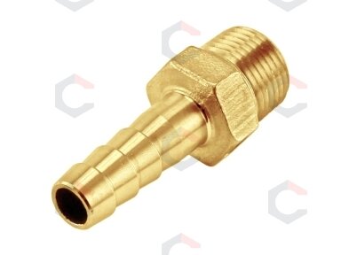 Adapteris žarnai su išoriniu sriegiu | 1/8" - 6 mm (AET18-6) Adapteris žarnai su išoriniu sriegiu | 1/8" - 6 mm (AET18-6)