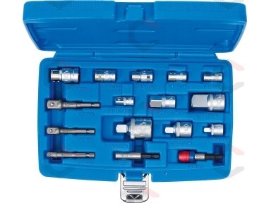 Adapterių galvutėms / adapterių antgaliams rinkinys | 16 vnt. (6779) Adapterių galvutėms / adapterių antgaliams rinkinys | 16 vnt. (6779)