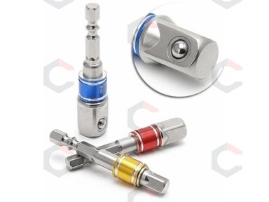 Adapterių komplektas | 6.3 mm (1/4") antgalis | 6.3 mm (1/4") / 10 mm (3/8") / 12,5 mm (1/2") | 3 vnt. (AMY-1703) Adapterių komplektas | 6.3 mm (1/4") antgalis | 6.3 mm (1/4") / 10 mm (3/8") / 12,5 mm (1/2") | 3 vnt. (AMY-1703)