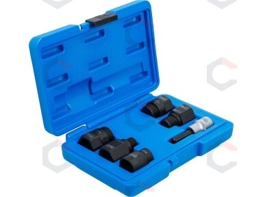 Adapterių rinkinys purkštukų ištraukimui | Common Rail | 6 vnt. (7771) Adapterių rinkinys purkštukų ištraukimui | Common Rail | 6 vnt. (7771)